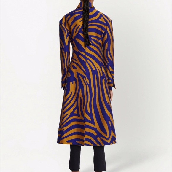 Proenza shoulder abstract zebra print coat nwot - Picture 2 of 13